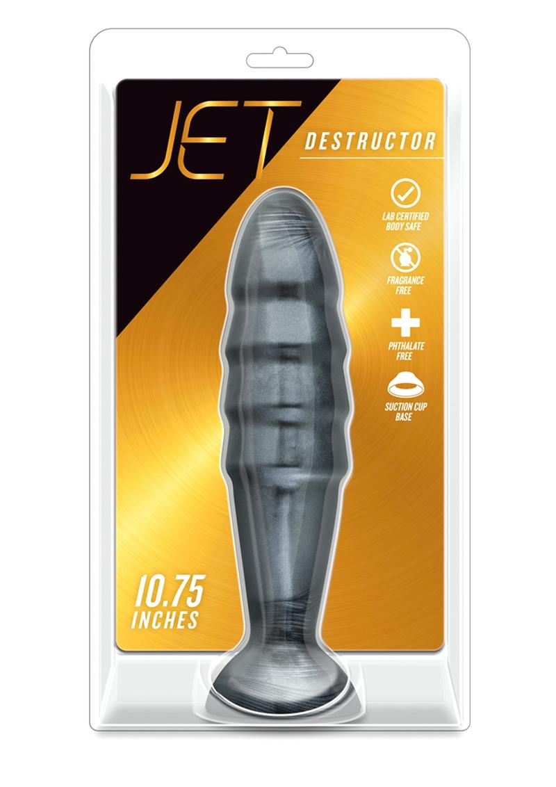 Load image into Gallery viewer, Jet Destructor Butt Plug - Carbon Metallic - Black
