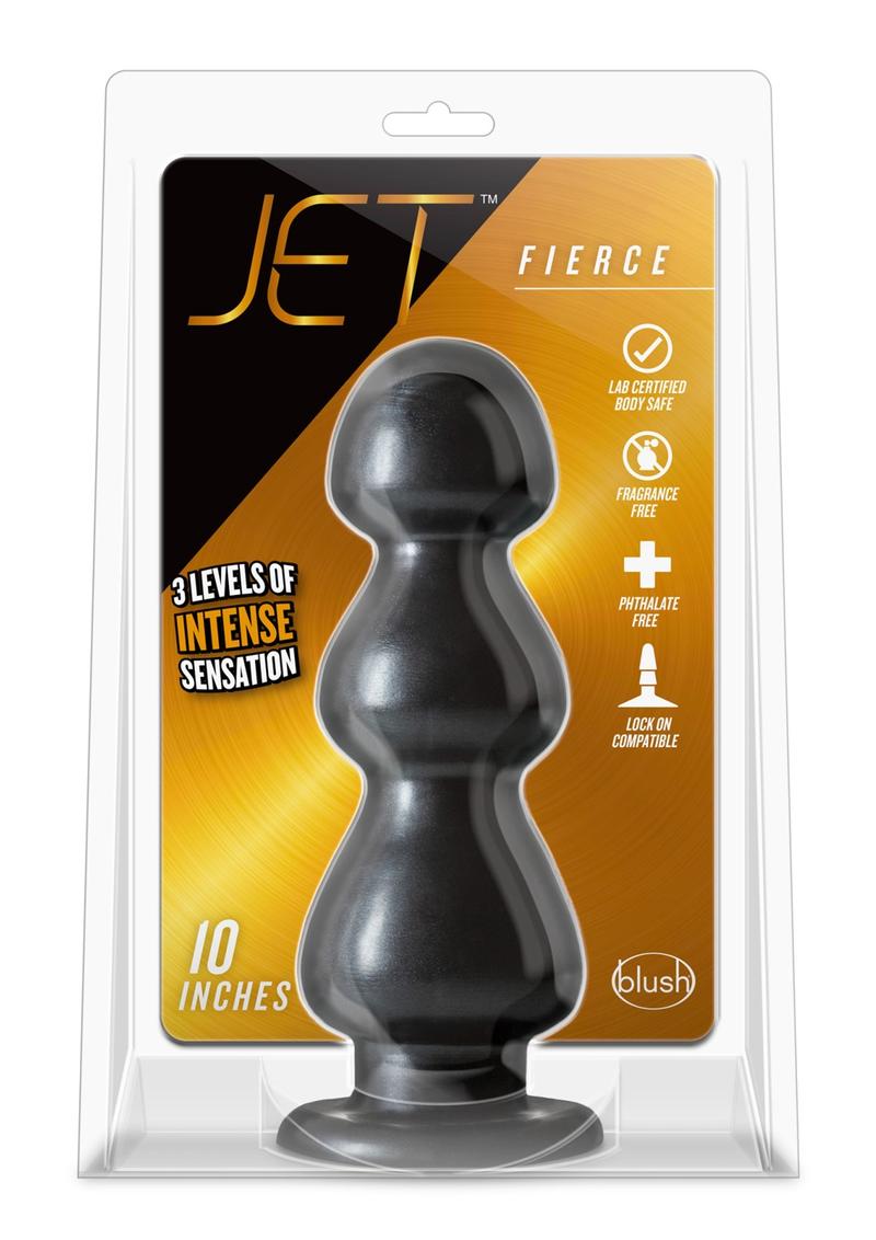 Load image into Gallery viewer, Jet Fierce Butt Plug - Carbon Metallic - Black
