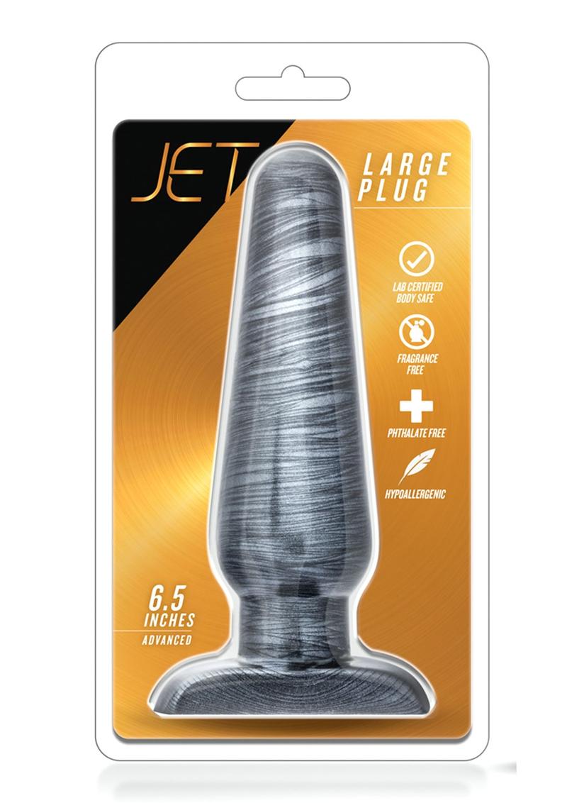 Load image into Gallery viewer, Jet Plug Butt Plug - Large - Carbon Metallic - Black
