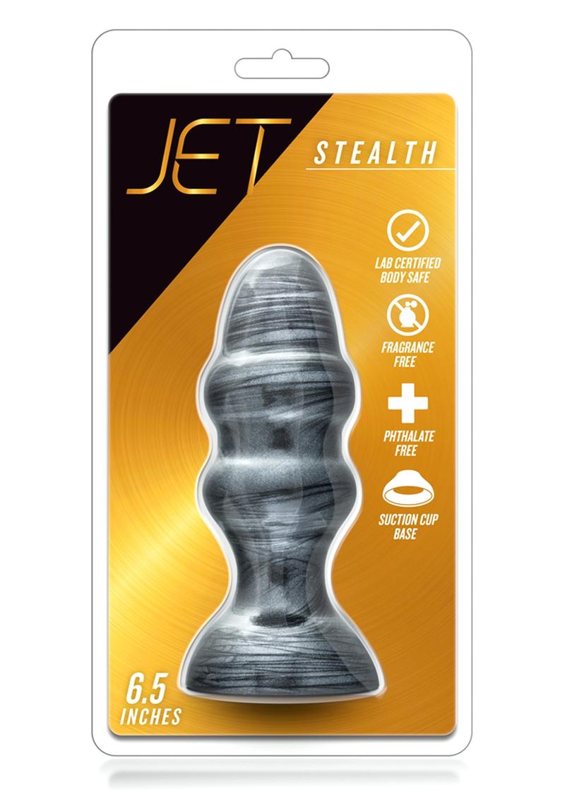 Load image into Gallery viewer, Jet Stealth Butt Plug - Carbon Metallic - Black
