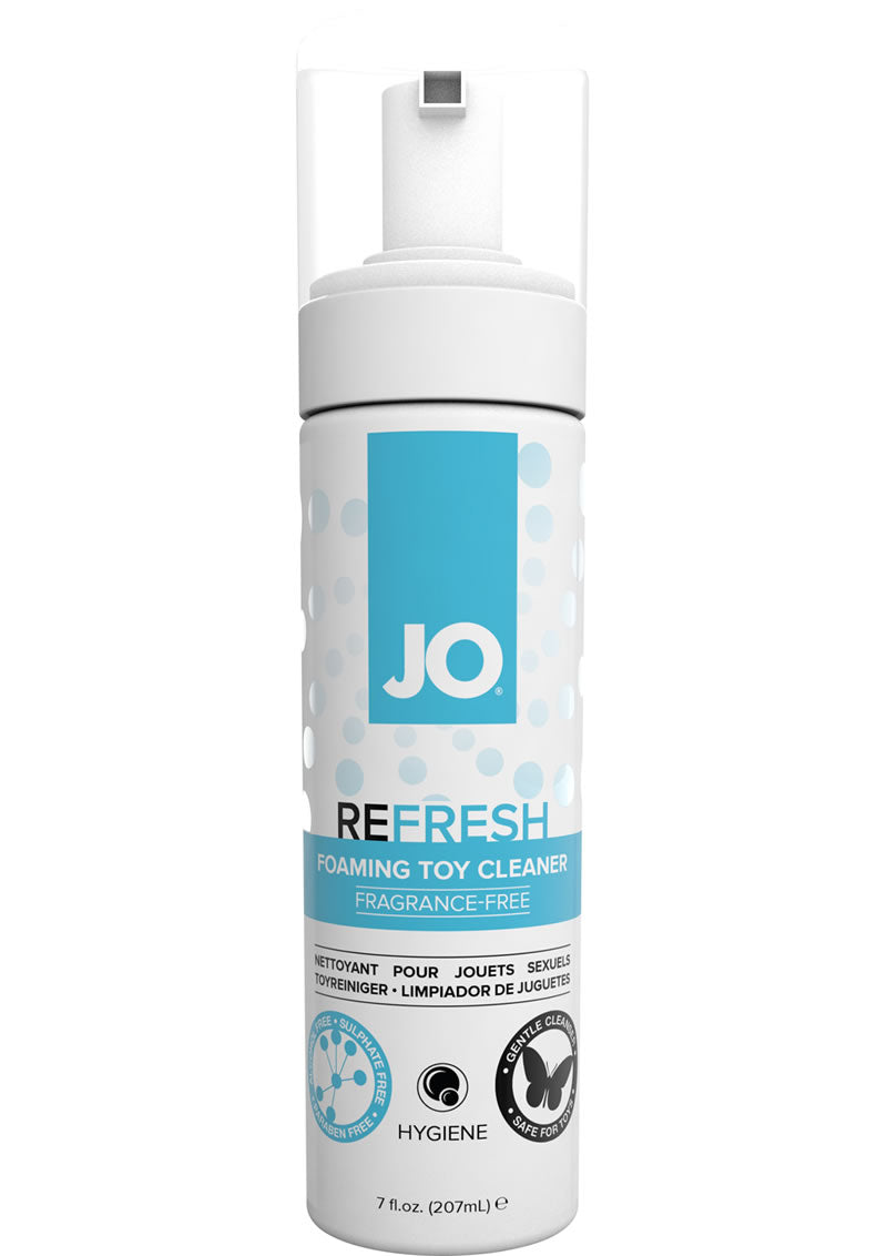 Load image into Gallery viewer, JO Refresh Foaming Toy Cleaner Fragrance Free - 7oz
