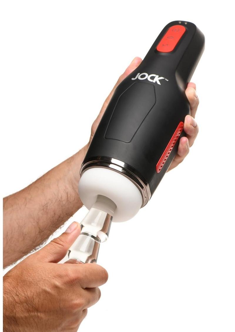 Load image into Gallery viewer, Jock 15x Sucking and Vibrating Rechargeable Masturbator
