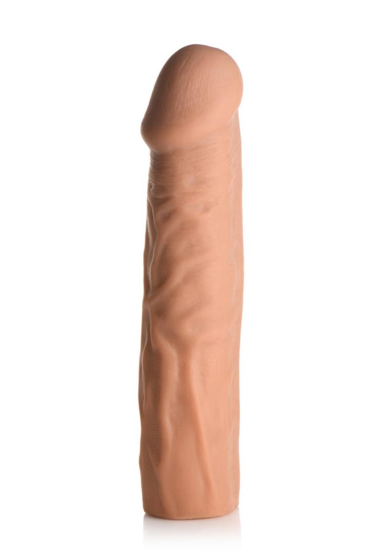 Load image into Gallery viewer, Jock Extra Long Penis Extension Sleeve - Caramel - 1.5in

