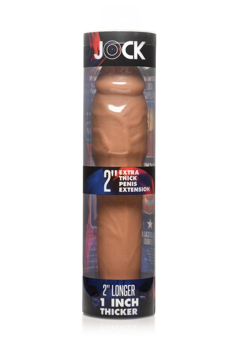 Load image into Gallery viewer, Jock Extra Thick Penis Extension Sleeve - Caramel - 2in
