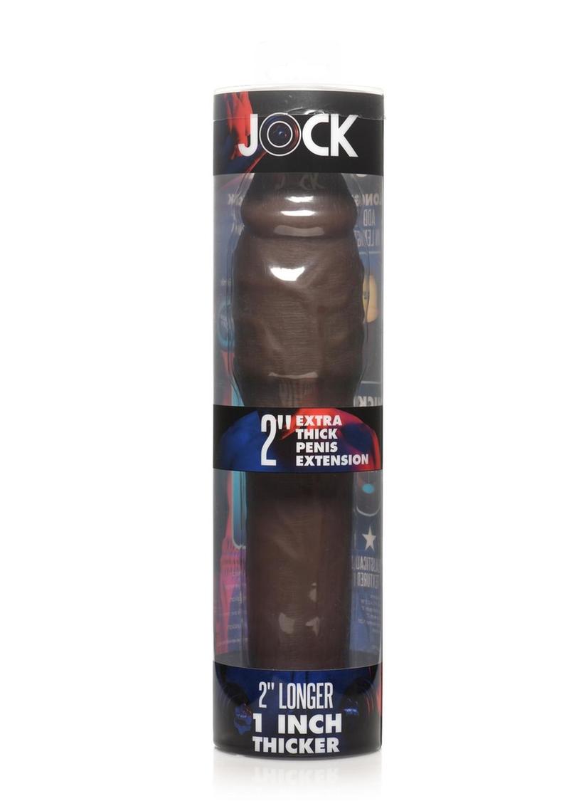 Load image into Gallery viewer, Jock Extra Thick Penis Extension Sleeve - Chocolate - 2in
