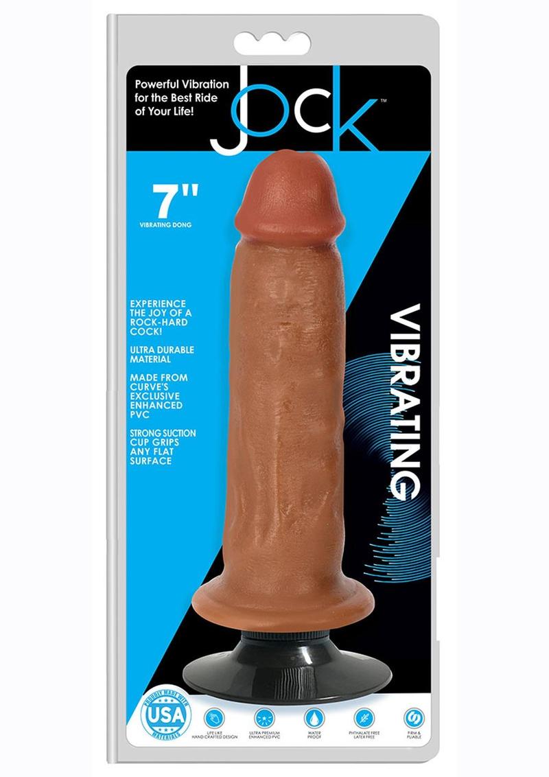 Load image into Gallery viewer, Jock Vibrating Dildo - Caramel - 7in
