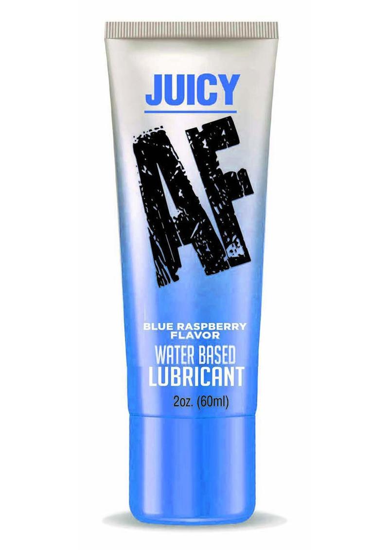 Load image into Gallery viewer, Juicy AF Water Based Flavored Lubricant Blue Raspberry - 2oz
