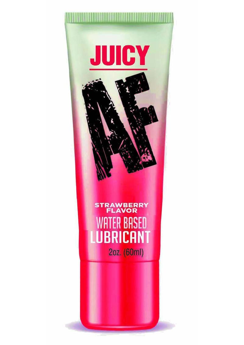 Load image into Gallery viewer, Juicy AF Water Based Flavored Lubricant Strawberry - 2oz
