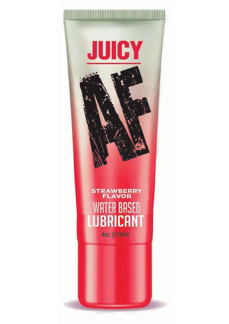 Load image into Gallery viewer, Juicy AF Water Based Flavored Lubricant Strawberry - 4oz
