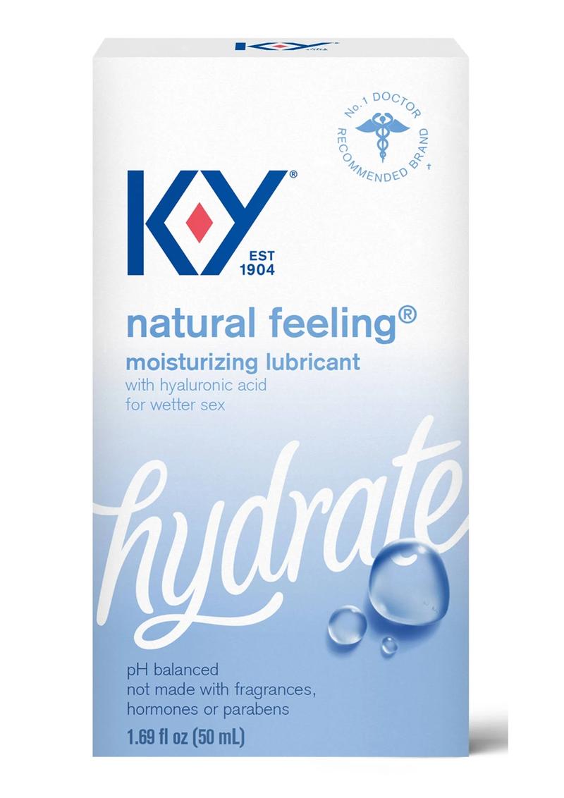 Load image into Gallery viewer, K-Y Hydrate Natural Feeling Moisturizing Lubricant with Hyaluronic Acid - 1.69oz
