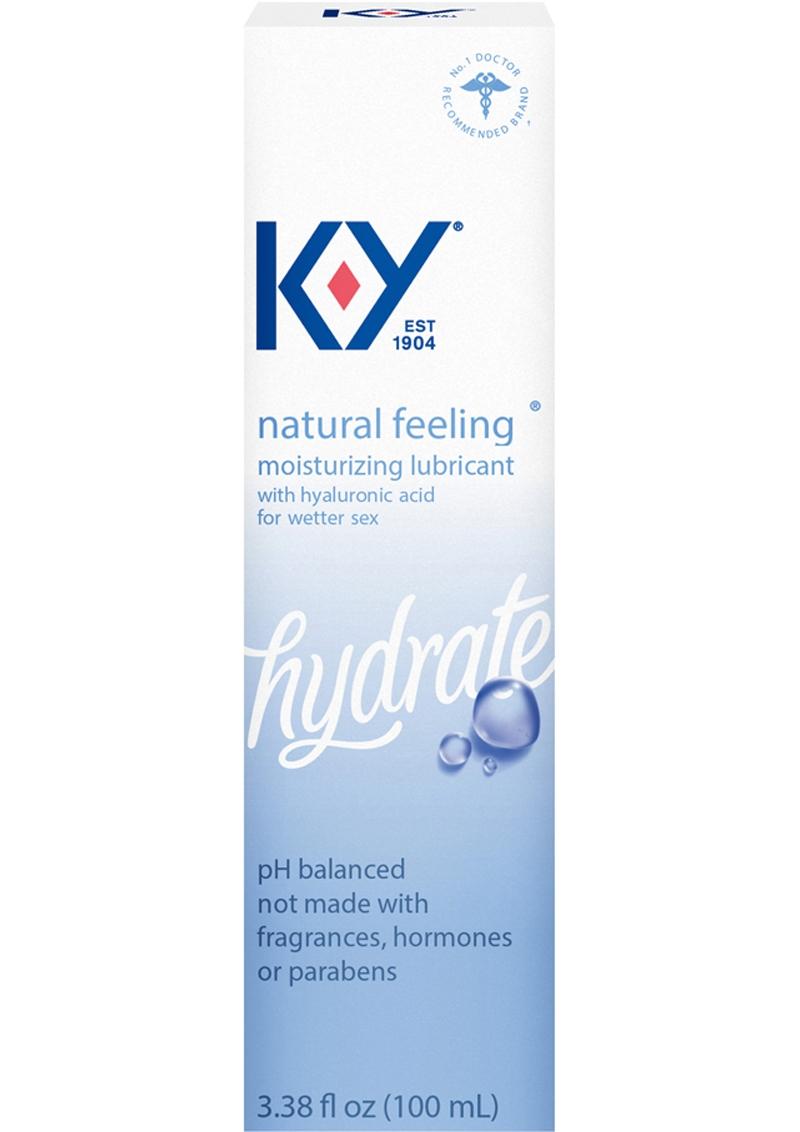 Load image into Gallery viewer, K-Y Hydrate Natural Feeling Moisturizing Lubricant with Hyaluronic Acid - 3.38oz
