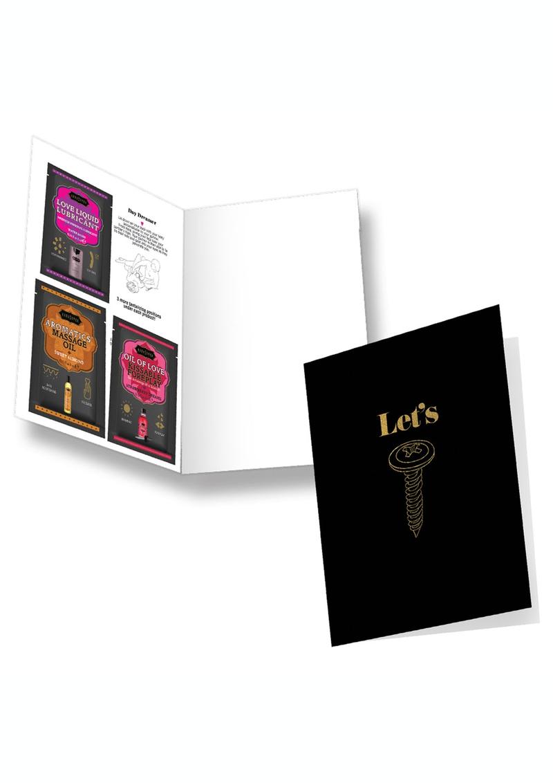 Load image into Gallery viewer, Kama Sutra Naughty Notes Let&#39;s Screw Greeting Card
