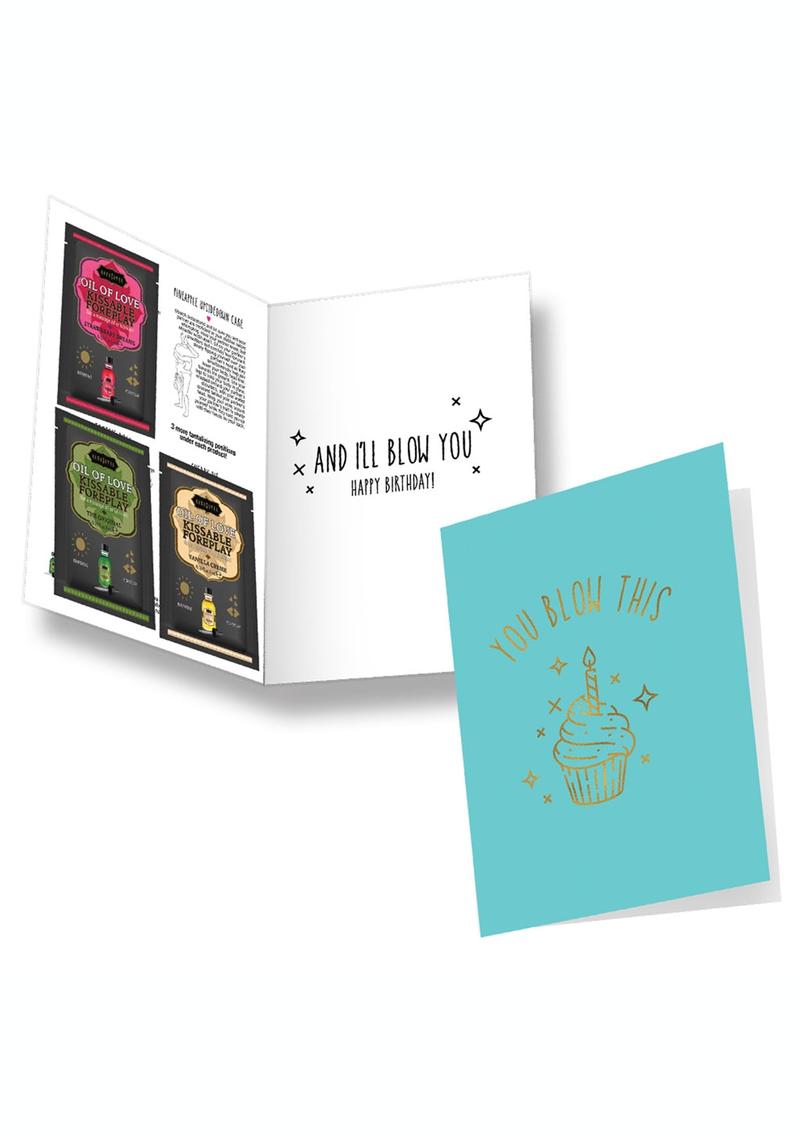 Load image into Gallery viewer, Kama Sutra Naughty Notes You Blow This Greeting Card
