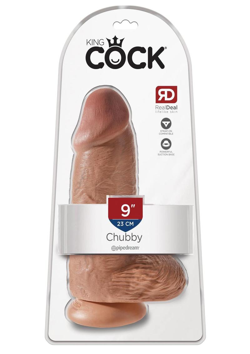 Load image into Gallery viewer, King Cock Chubby Dildo - Caramel - 9in
