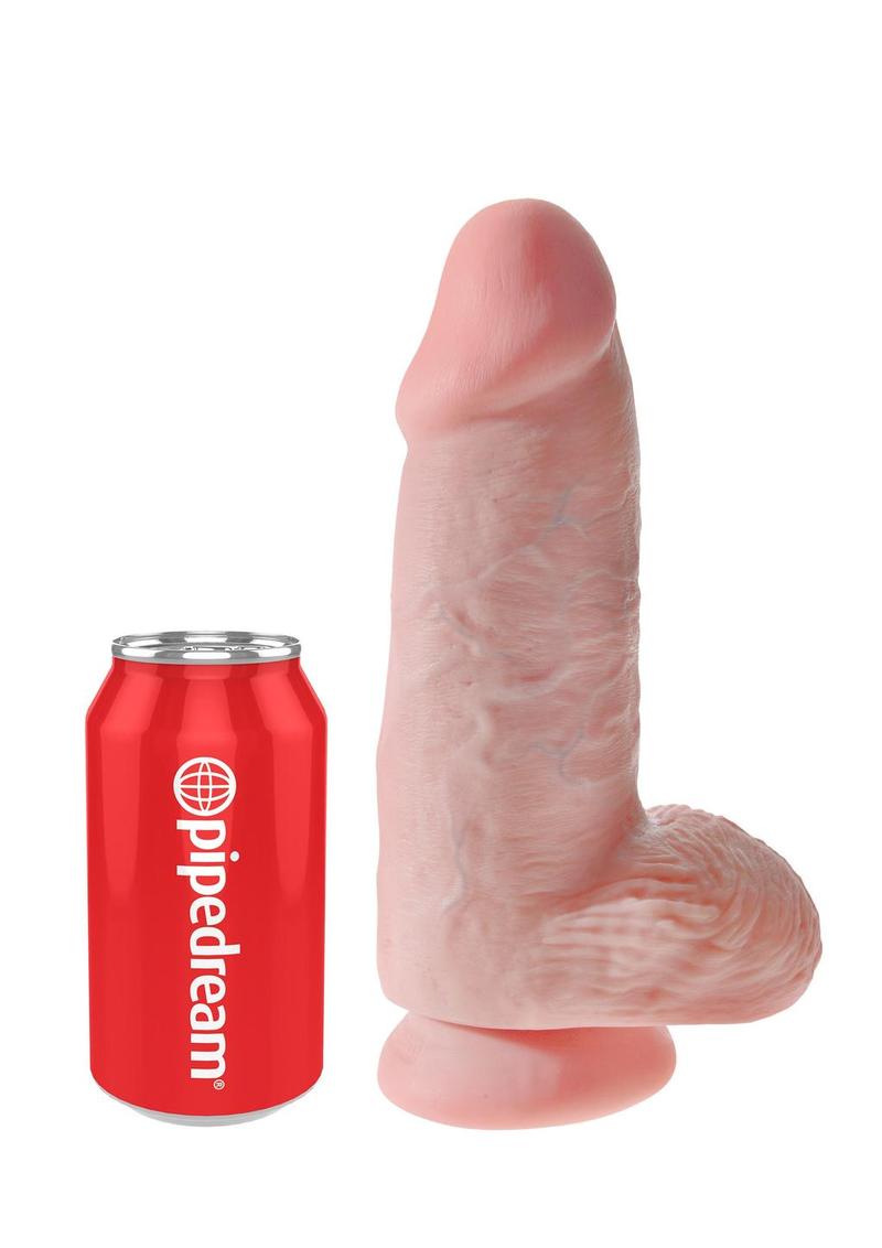 Load image into Gallery viewer, King Cock Chubby Dildo - Vanilla - 9in
