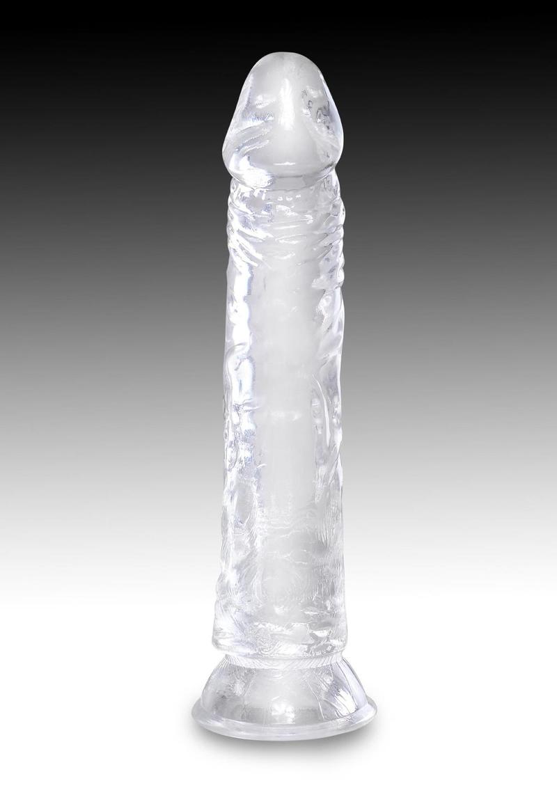 Load image into Gallery viewer, King Cock Dildo - Clear - 8in
