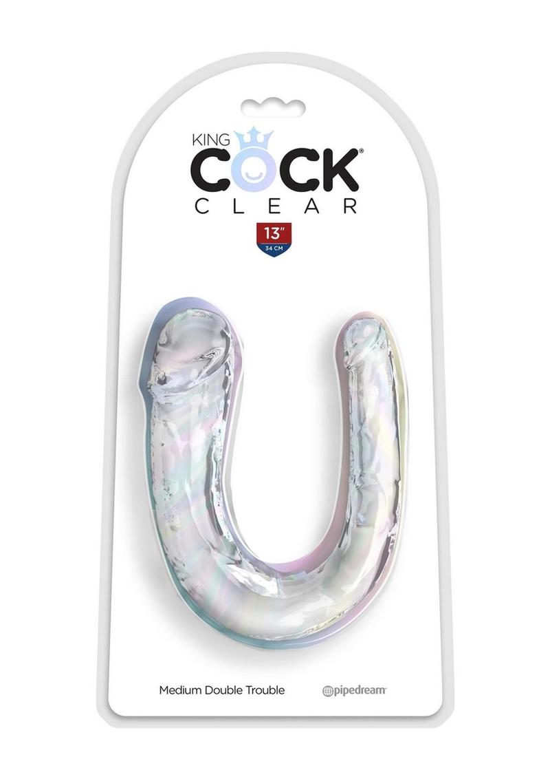 Load image into Gallery viewer, King Cock Clear Double Trouble - Clear - Medium
