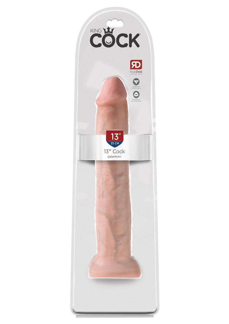 Load image into Gallery viewer, King Cock Dildo - Vanilla - 13in
