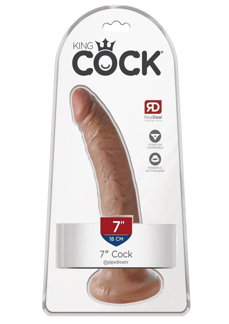 Load image into Gallery viewer, King Cock Dildo - Caramel - 7in
