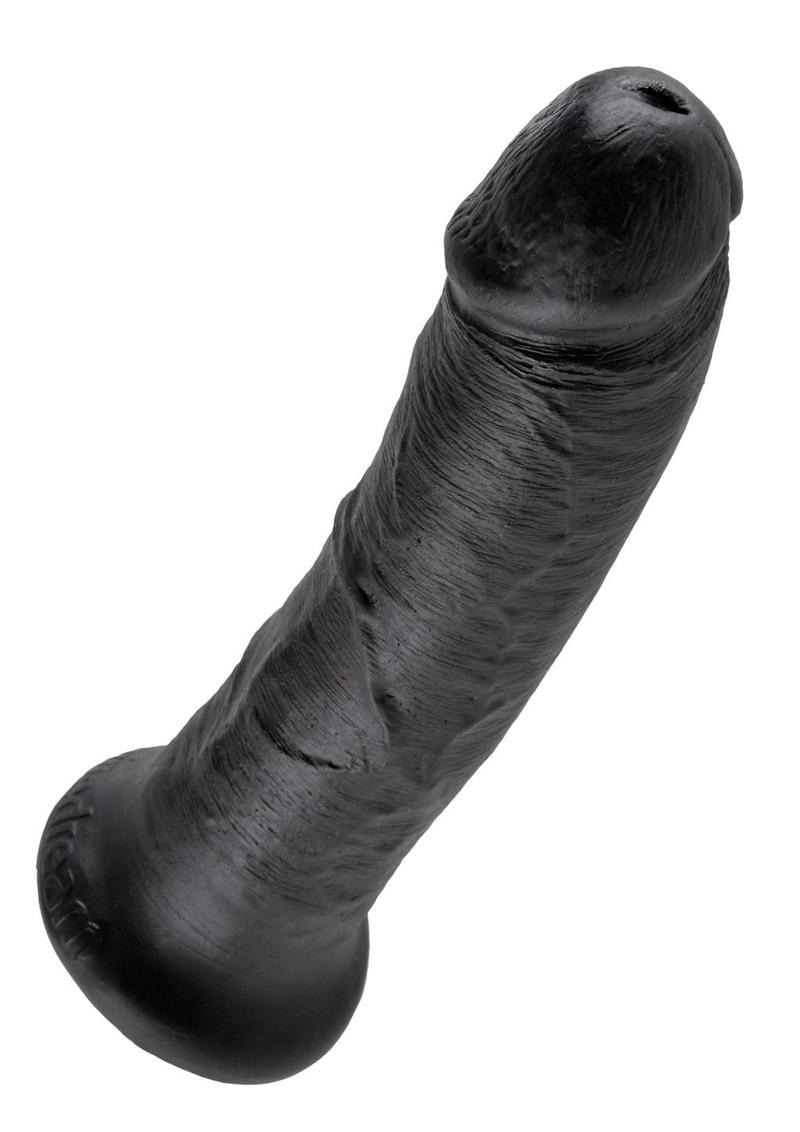 Load image into Gallery viewer, King Cock Dildo - Black/Flesh - 8in
