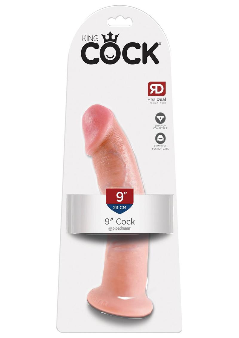 Load image into Gallery viewer, King Cock Dildo - Flesh/Vanilla - 9in
