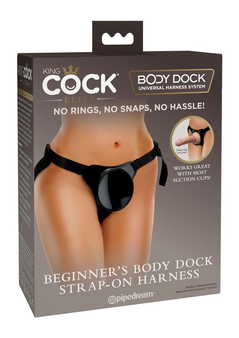 Load image into Gallery viewer, King Cock Elite Beginner&#39;s Body Dock Harness System - Black
