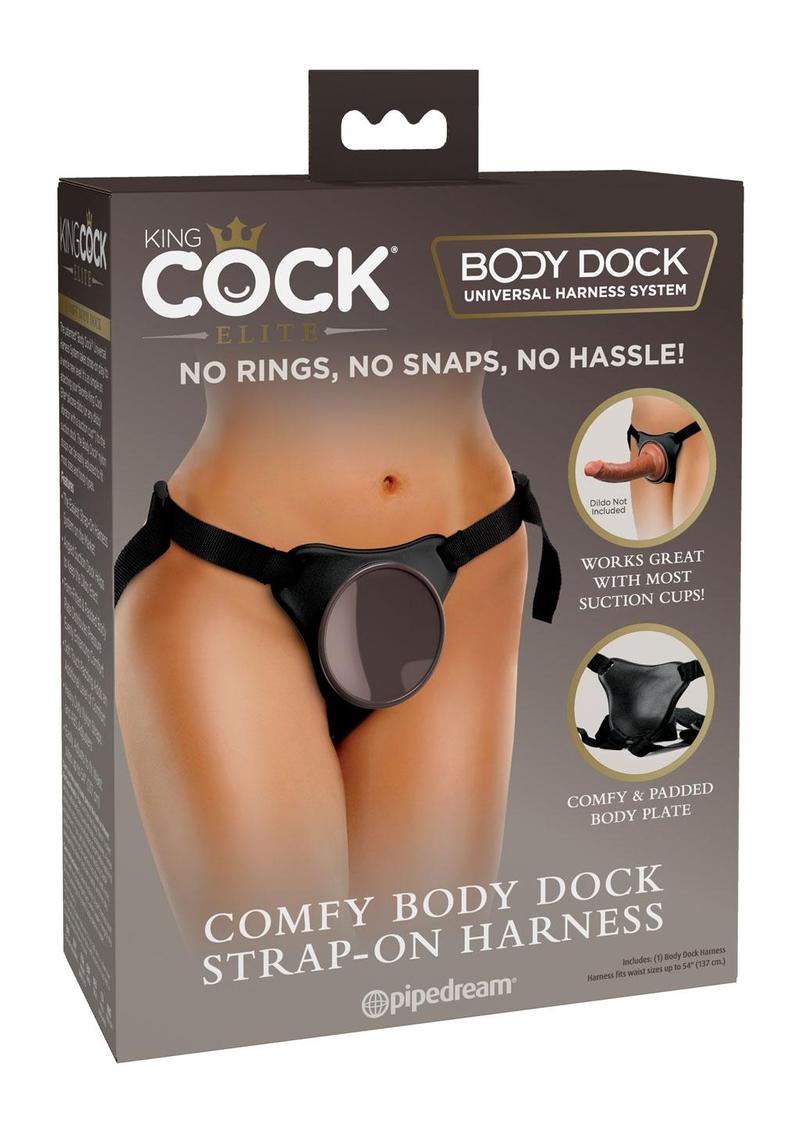 Load image into Gallery viewer, King Cock Elite Comfy Body Dock Harness System - Black
