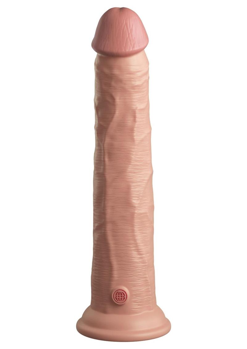 Load image into Gallery viewer, King Cock Elite Dual Density Silicone Dildo - Vanilla - 10in
