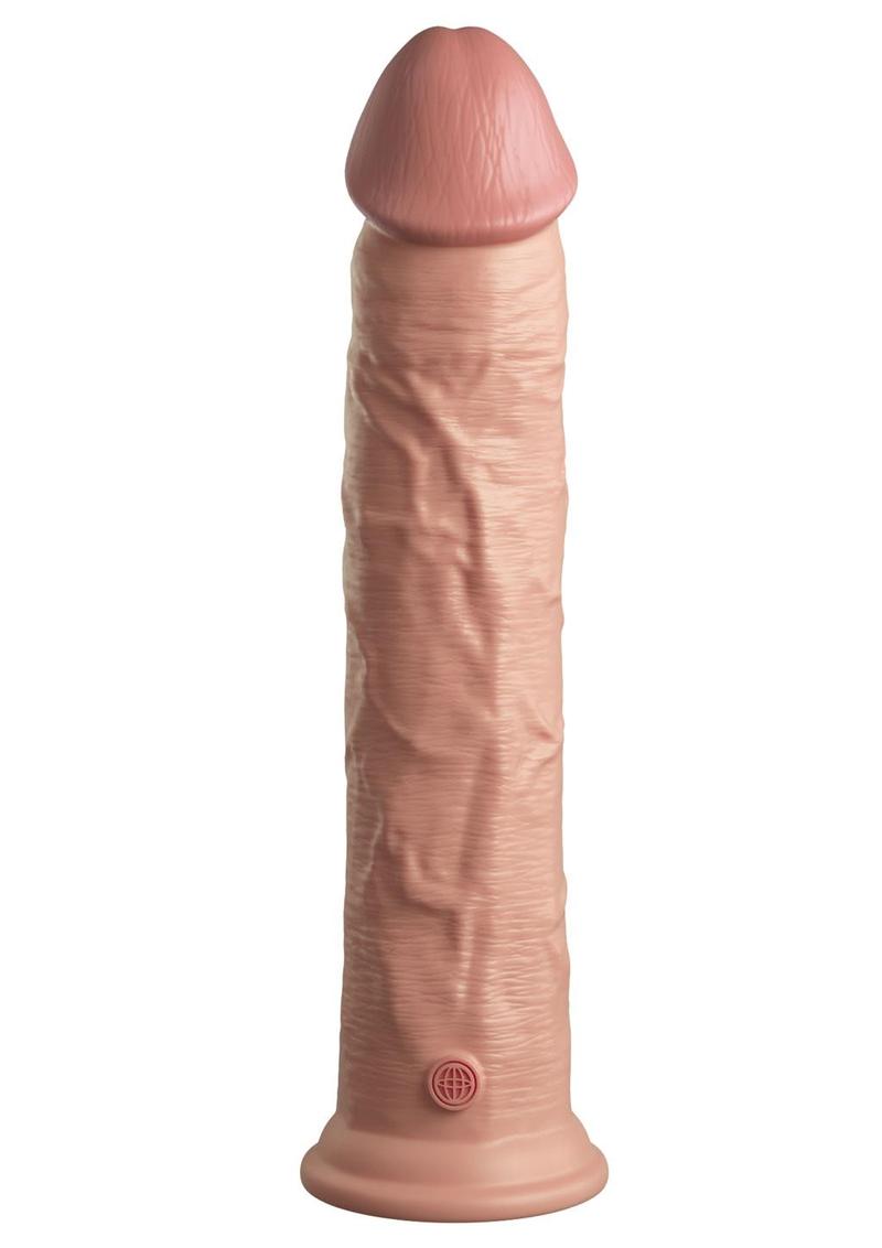 Load image into Gallery viewer, King Cock Elite Dual Density Silicone Dildo - Vanilla - 11in
