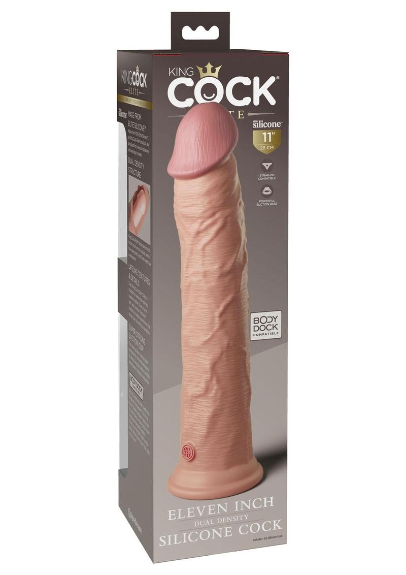 Load image into Gallery viewer, King Cock Elite Dual Density Silicone Dildo
