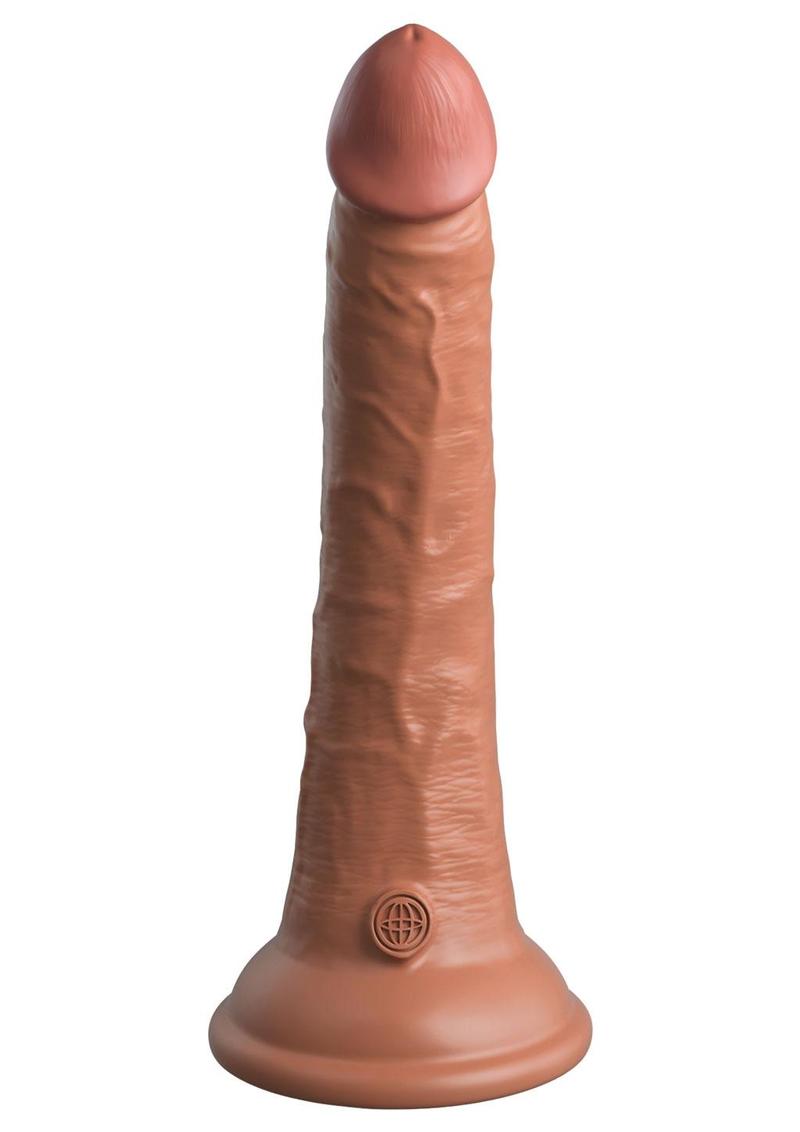 Load image into Gallery viewer, King Cock Elite Dual Density Silicone Dildo - Caramel - 7in
