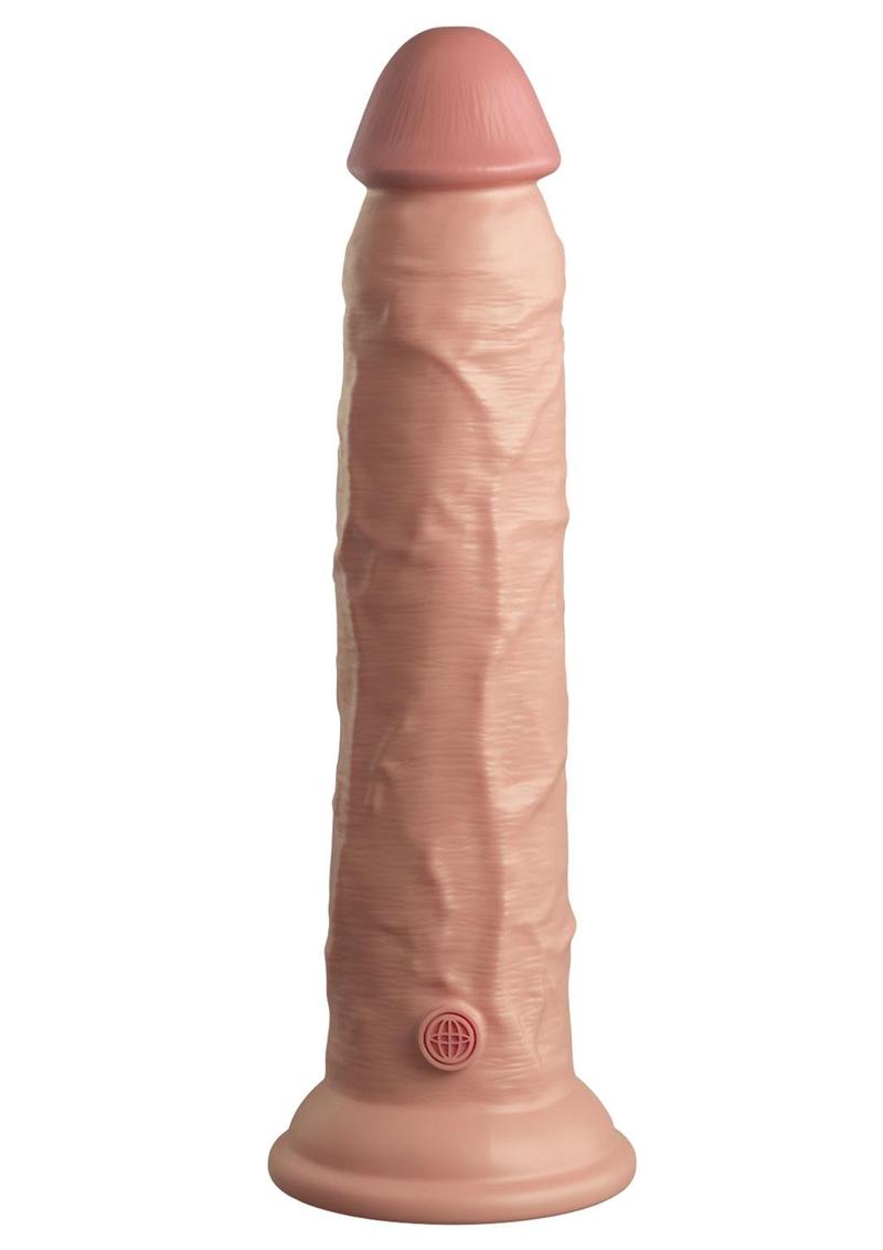 Load image into Gallery viewer, King Cock Elite Dual Density Silicone Dildo - Vanilla - 9in
