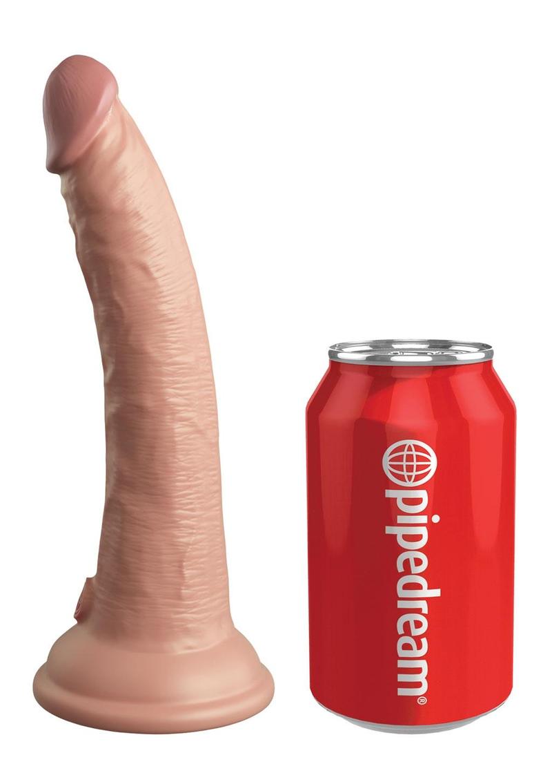 Load image into Gallery viewer, King Cock Elite Dual Density Vibrating Rechargeable Silicone with Remote Control Dildo
