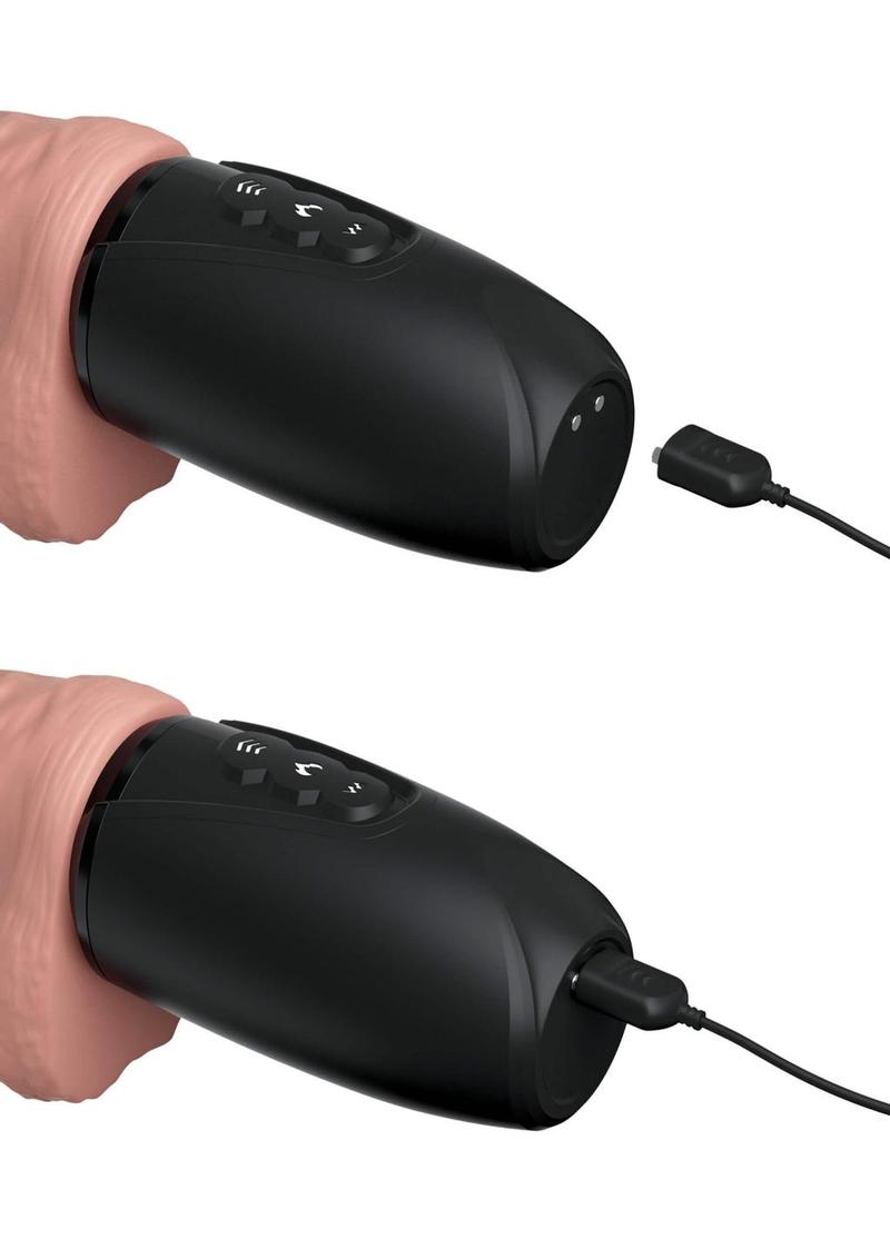 Load image into Gallery viewer, King Cock Plus Thrusting Cock with Balls - Vanilla - 6.5in
