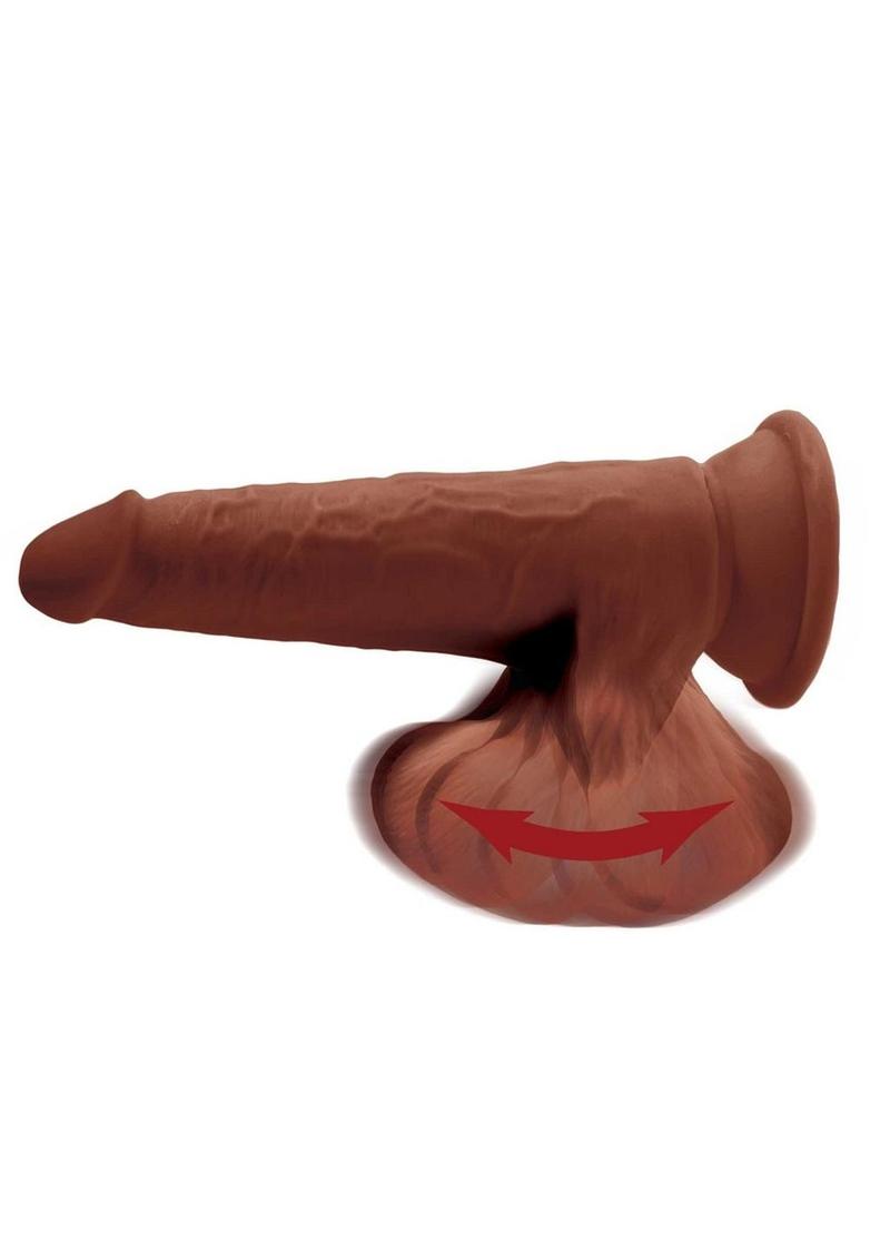 Load image into Gallery viewer, King Cock Plus Triple Density Dildo with Swinging Balls
