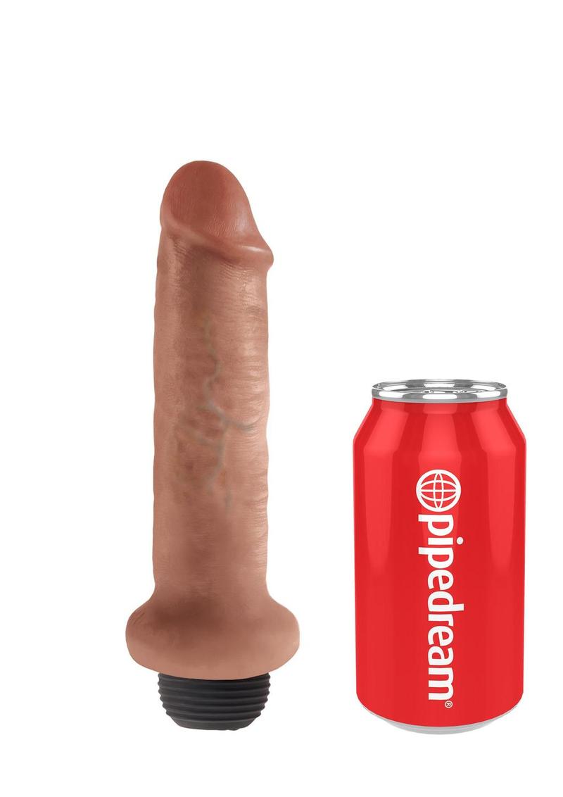 Load image into Gallery viewer, King Cock Squirting Dildo - Caramel/Tan - 6in
