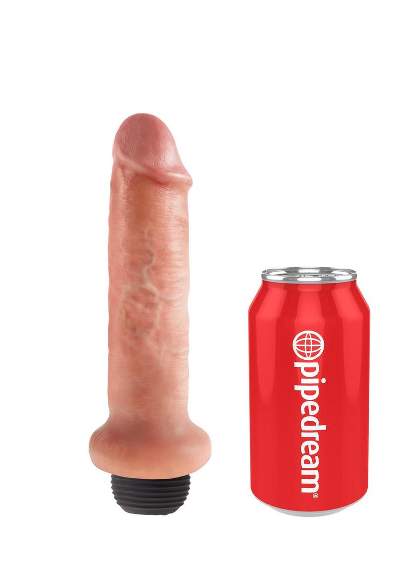 Load image into Gallery viewer, King Cock Squirting Dildo - Flesh/Vanilla - 6in
