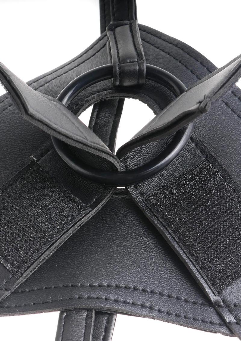Load image into Gallery viewer, King Cock Strap-On Harness with Dildo - Caramel/Tan - 8in
