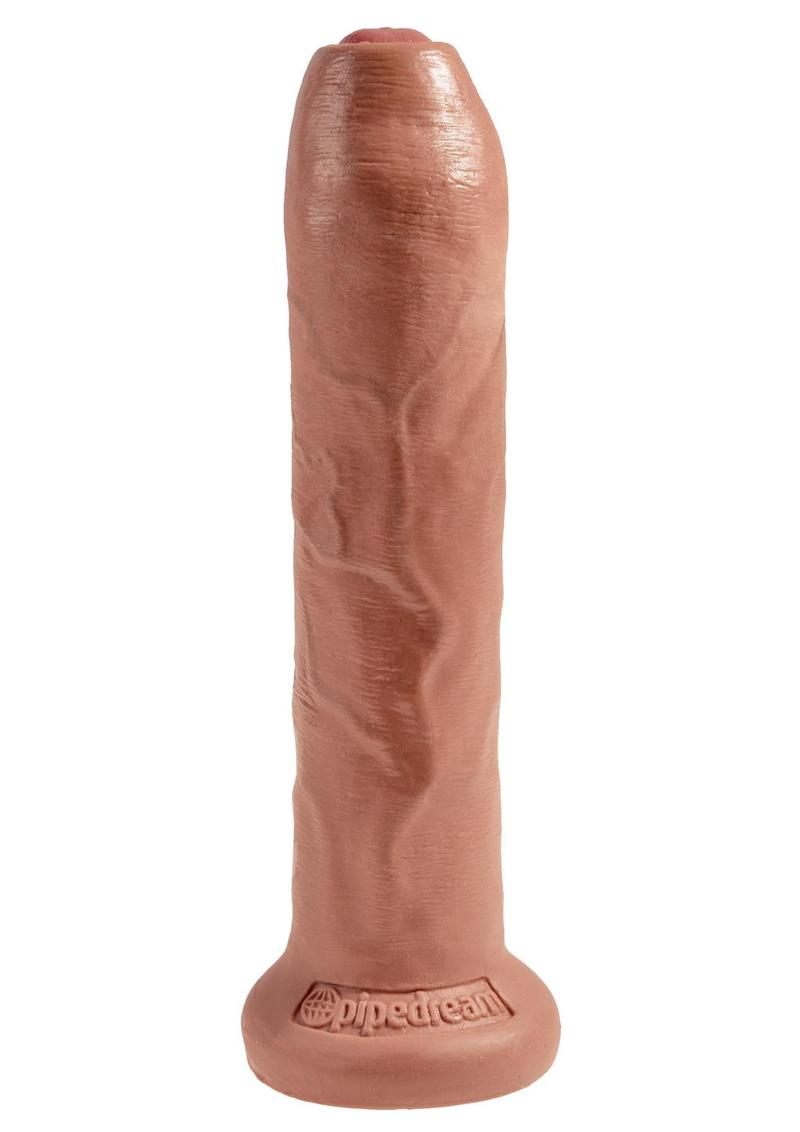Load image into Gallery viewer, King Cock Uncut Cock Dildo - Caramel - 7in

