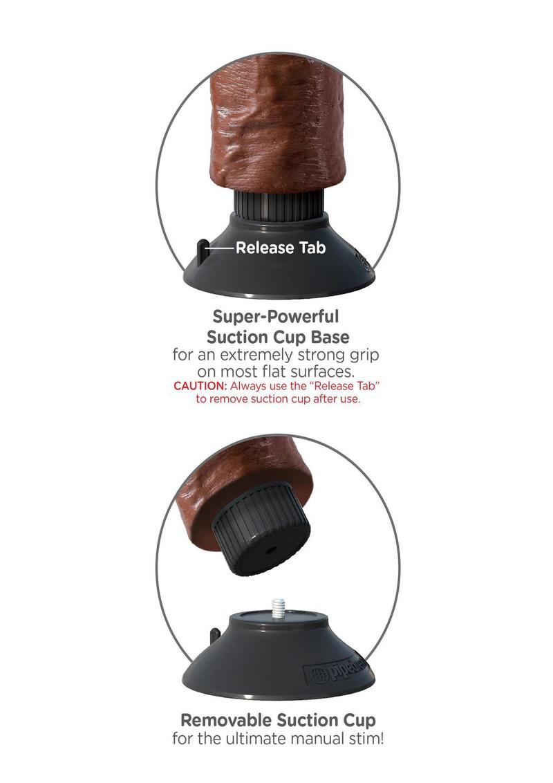 Load image into Gallery viewer, King Cock Vibrating Dildo - Chocolate - 7in

