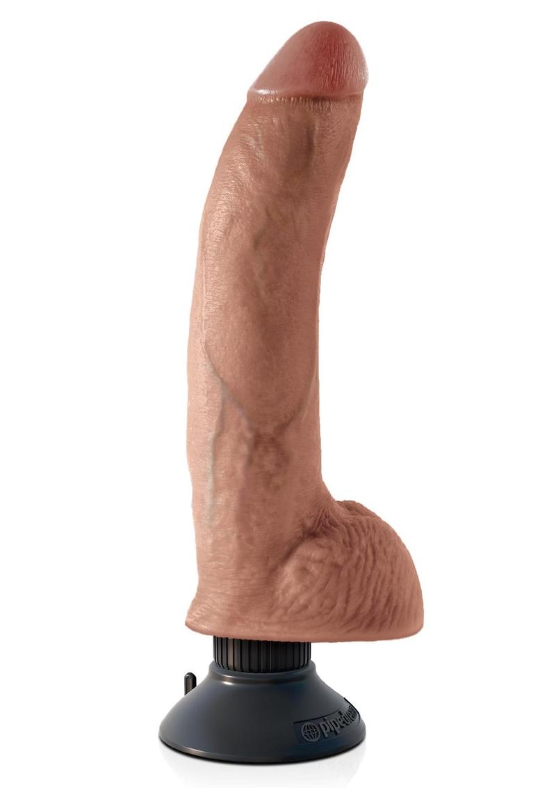 Load image into Gallery viewer, King Cock Vibrating Dildo with Balls
