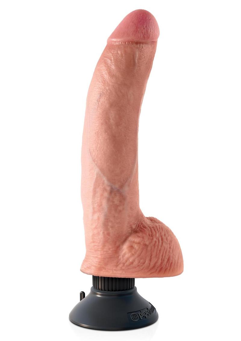 Load image into Gallery viewer, King Cock Vibrating Dildo with Balls
