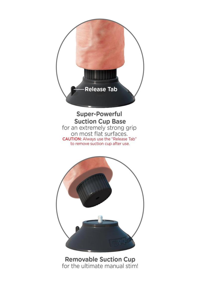 Load image into Gallery viewer, King Cock Vibrating Realistic Dildo Waterproof - Vanilla - 10in
