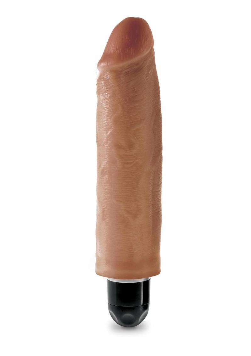 Load image into Gallery viewer, King Cock Vibrating Stiffy Dildo - Caramel/Tan - 6in
