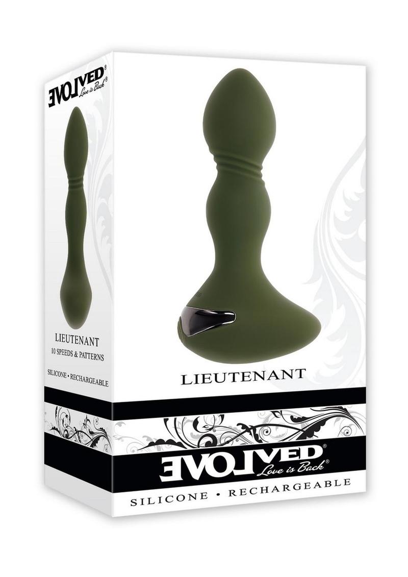 Load image into Gallery viewer, Lieutenant Rechargeable Silicone Anal Plug - Green
