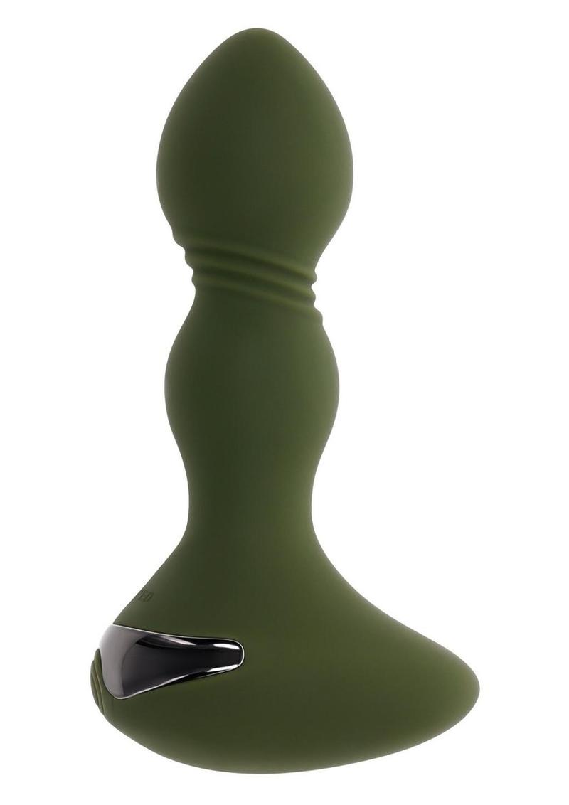 Load image into Gallery viewer, Lieutenant Rechargeable Silicone Anal Plug - Green
