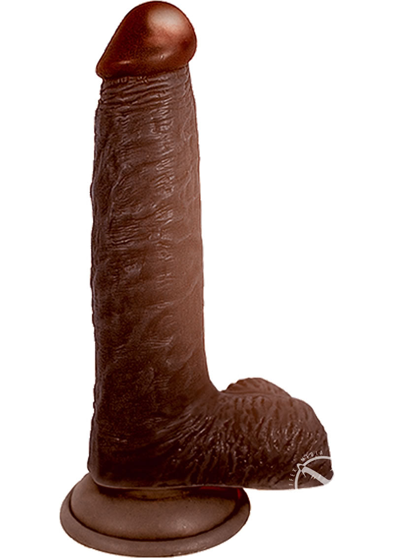 Load image into Gallery viewer, Lifelikes Black Baron Dildo - Chocolate - 5in
