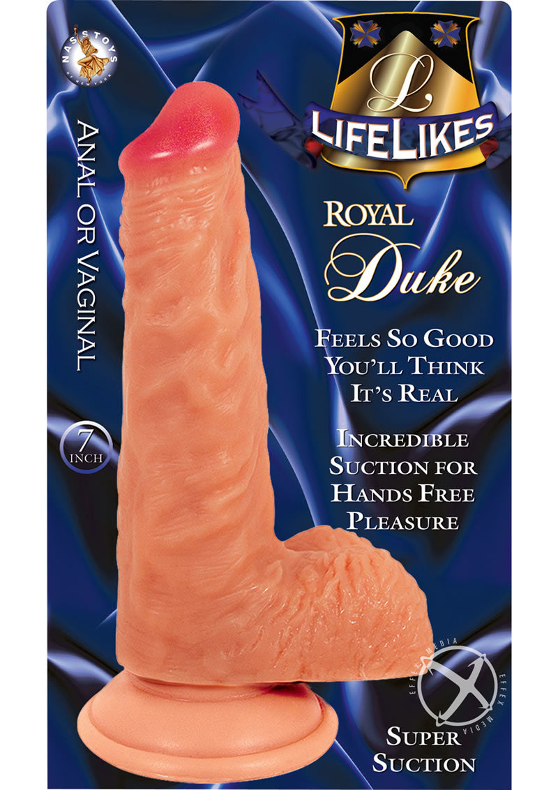 Load image into Gallery viewer, Lifelikes Royal Duke Dildo - Vanilla - 7in
