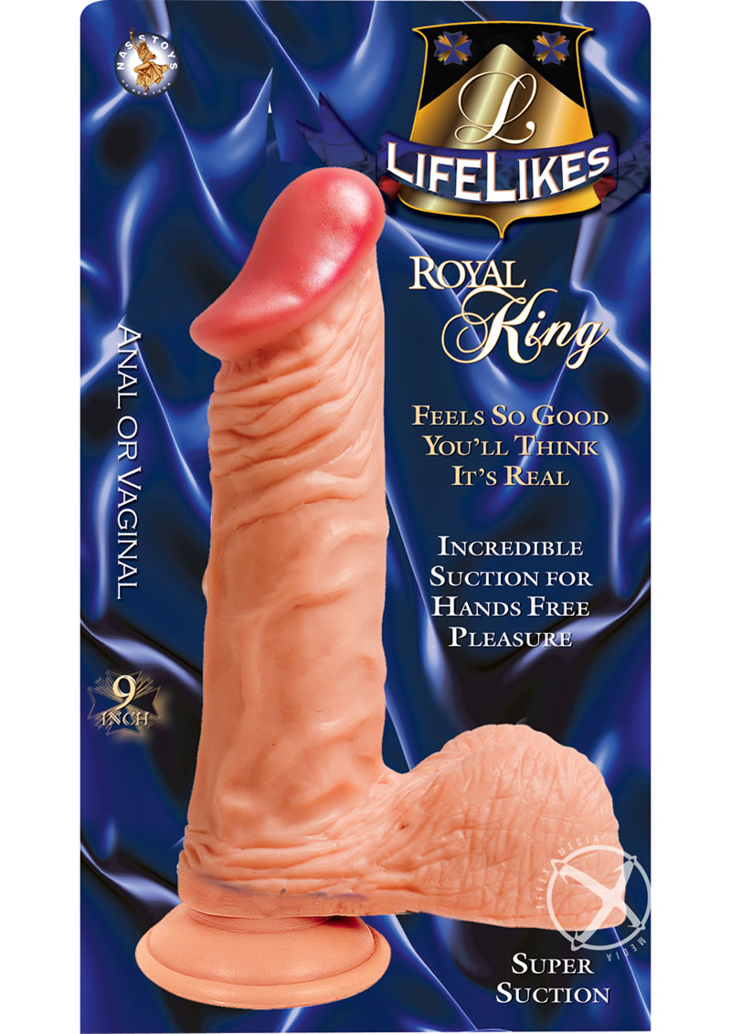 Load image into Gallery viewer, Lifelikes Royal King Dildo - Vanilla - 9in
