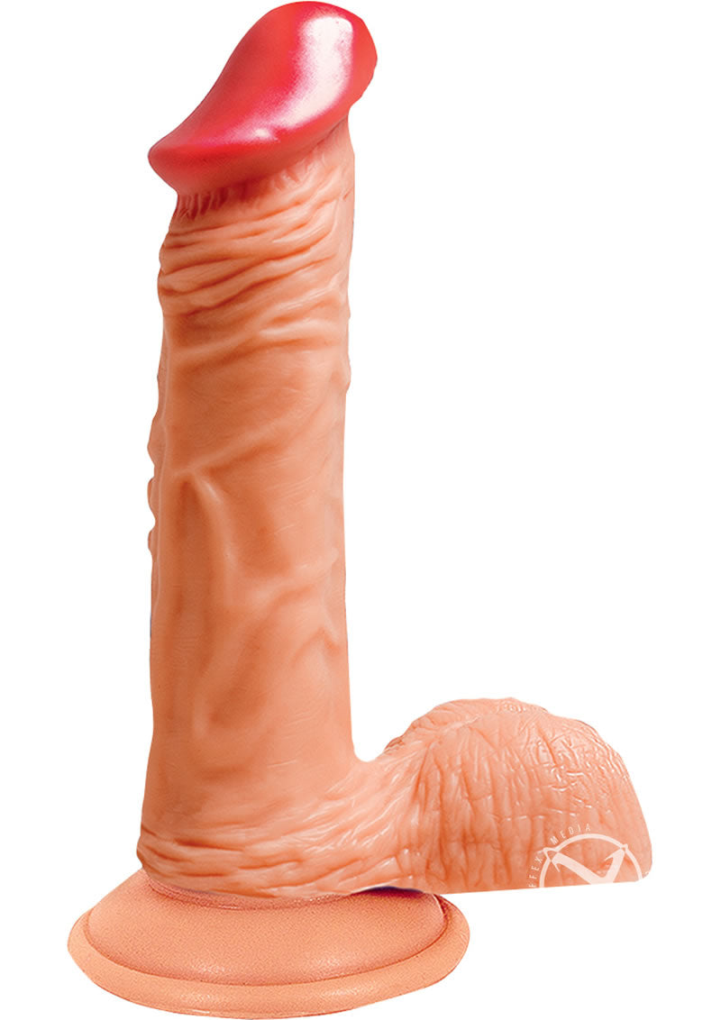 Load image into Gallery viewer, Lifelikes Vibrating Royal Prince Dildo - Flesh/Vanilla - 6in
